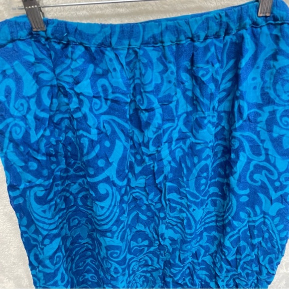 Notations clothing boho hippie skirt blue plus size 2x rayon - Picture 8 of 10